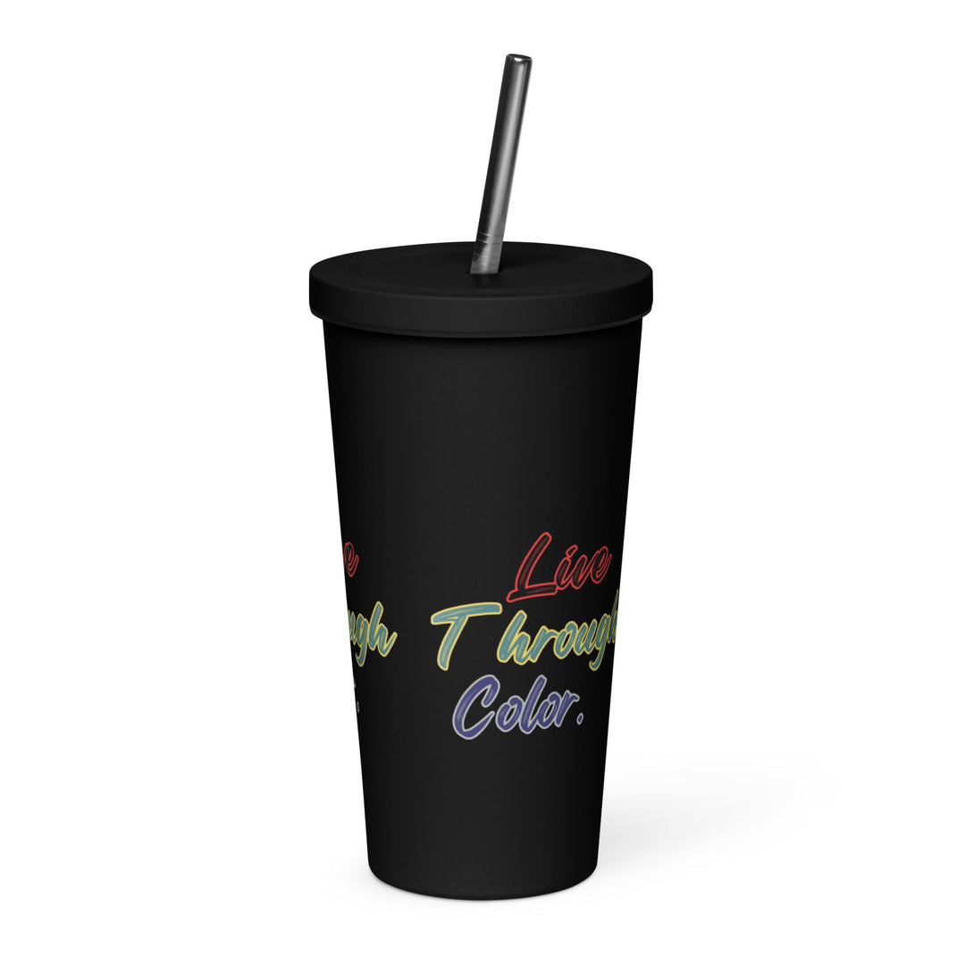 Insulated tumbler with a straw - Polendo Design