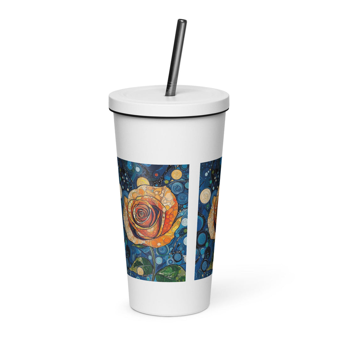 Insulated tumbler with a straw - Polendo Design