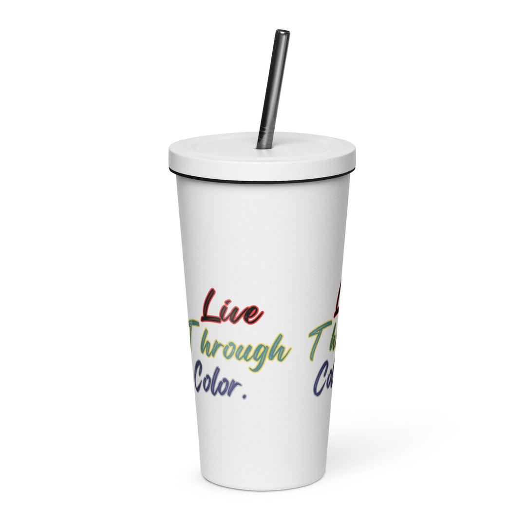 Insulated tumbler with a straw - Polendo Design