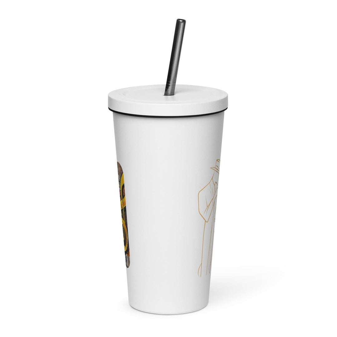 Insulated tumbler with a straw - Polendo Design