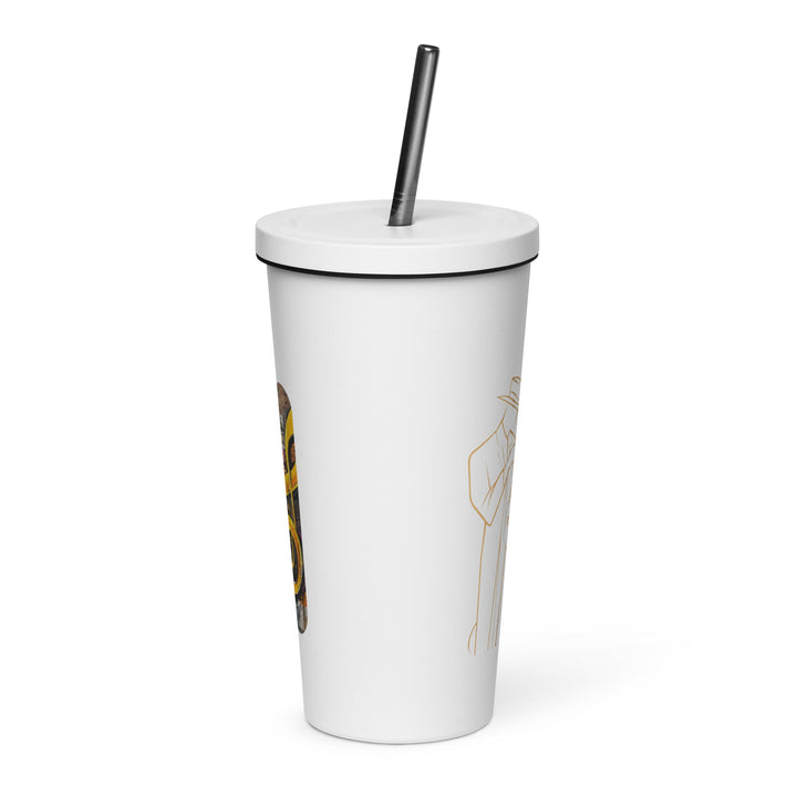 Insulated tumbler with a straw - Polendo Design