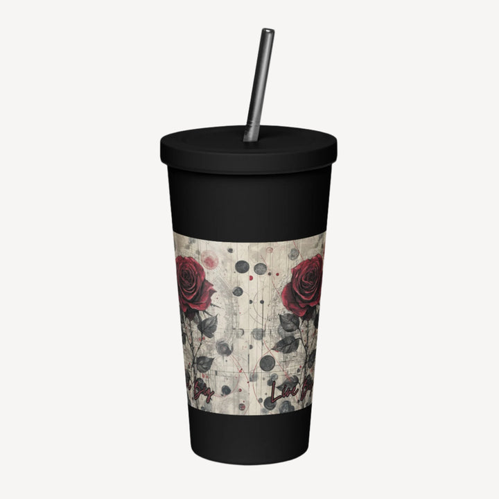 Insulated tumbler with a straw - Polendo Design