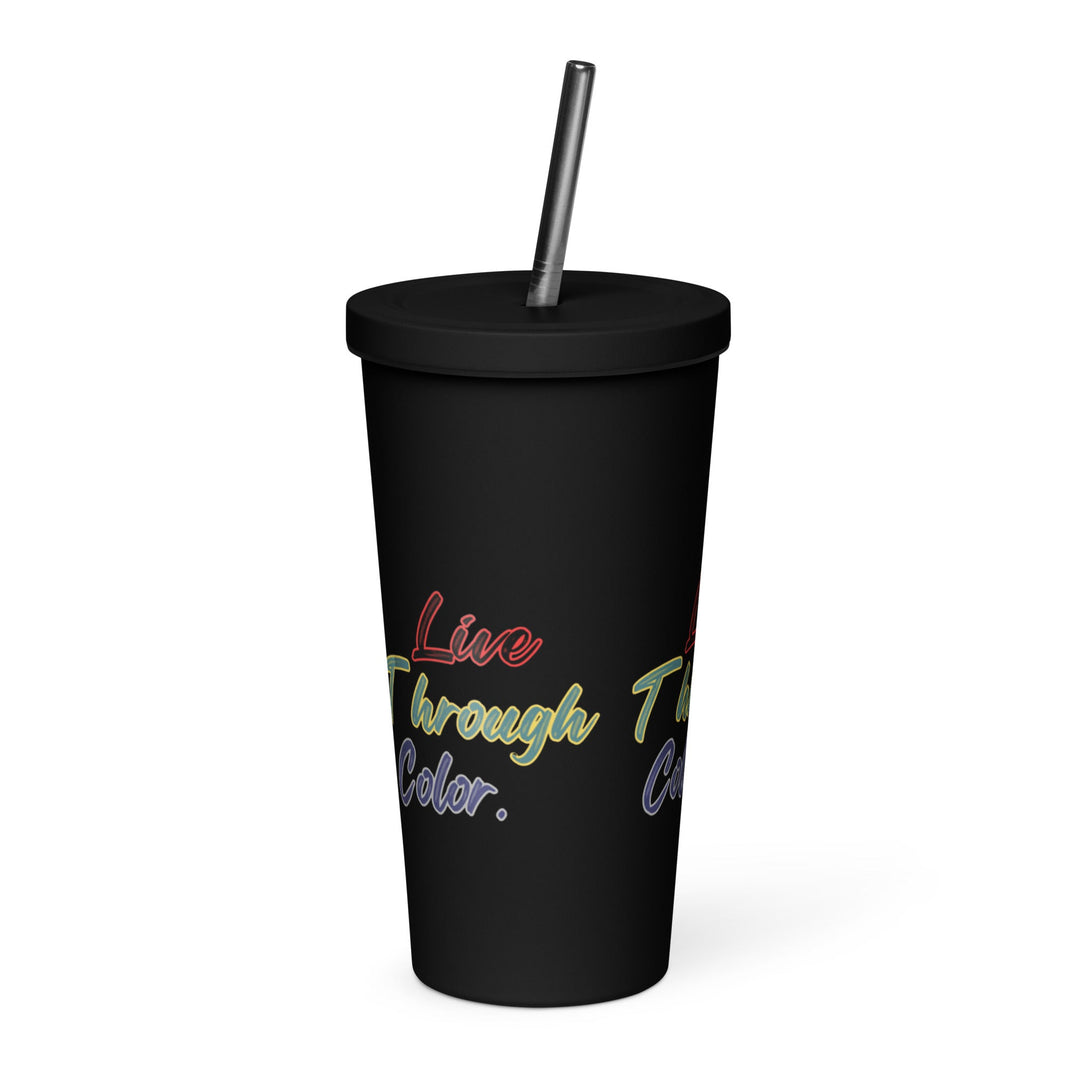 Insulated tumbler with a straw - Polendo Design