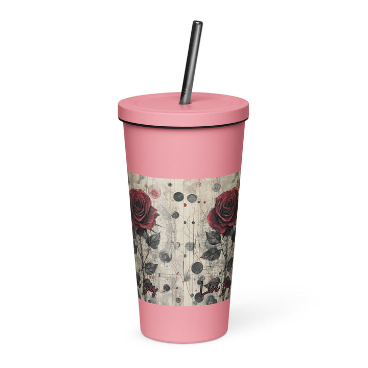 Insulated tumbler with a straw - Polendo Design