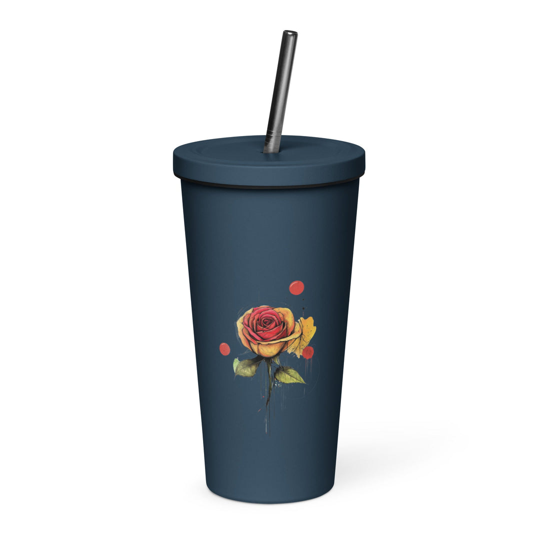 Insulated tumbler with a straw - Polendo Design