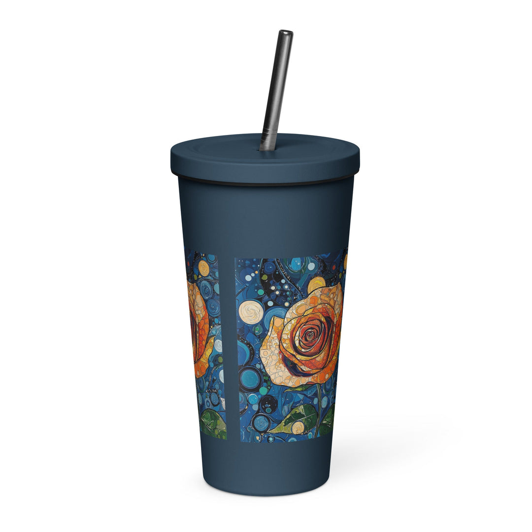 Insulated tumbler with a straw - Polendo Design