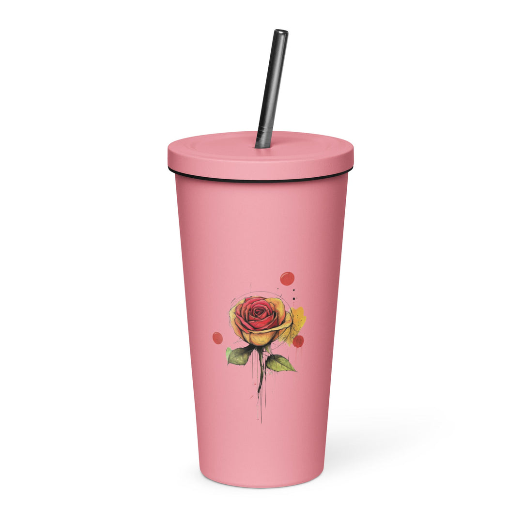 Insulated tumbler with a straw - Polendo Design