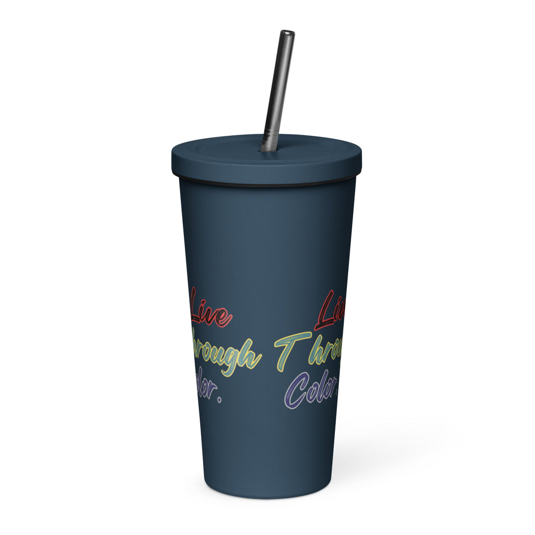 Insulated tumbler with a straw - Polendo Design