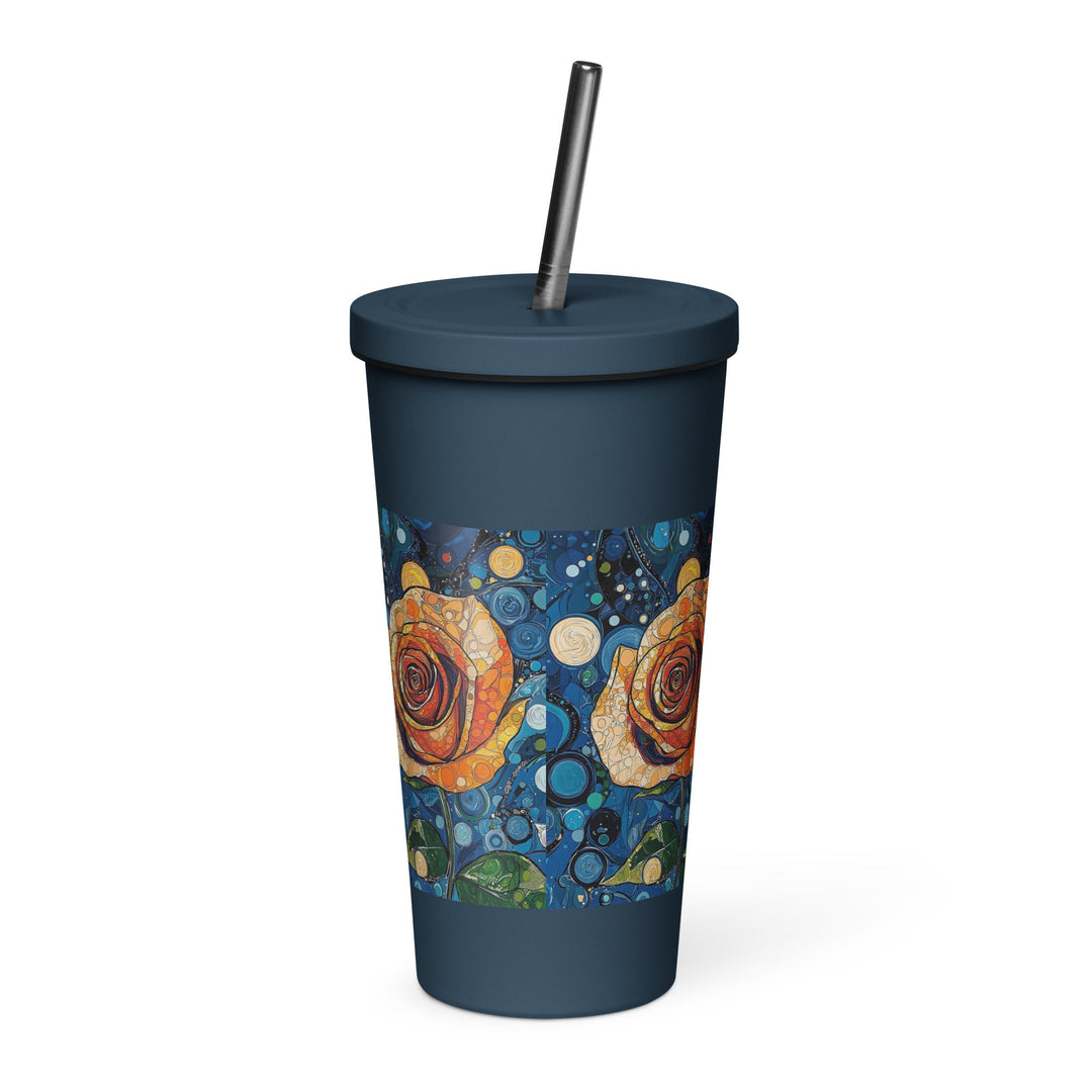 Insulated tumbler with a straw - Polendo Design