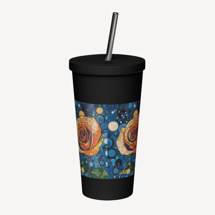 Insulated tumbler with a straw - Polendo Design