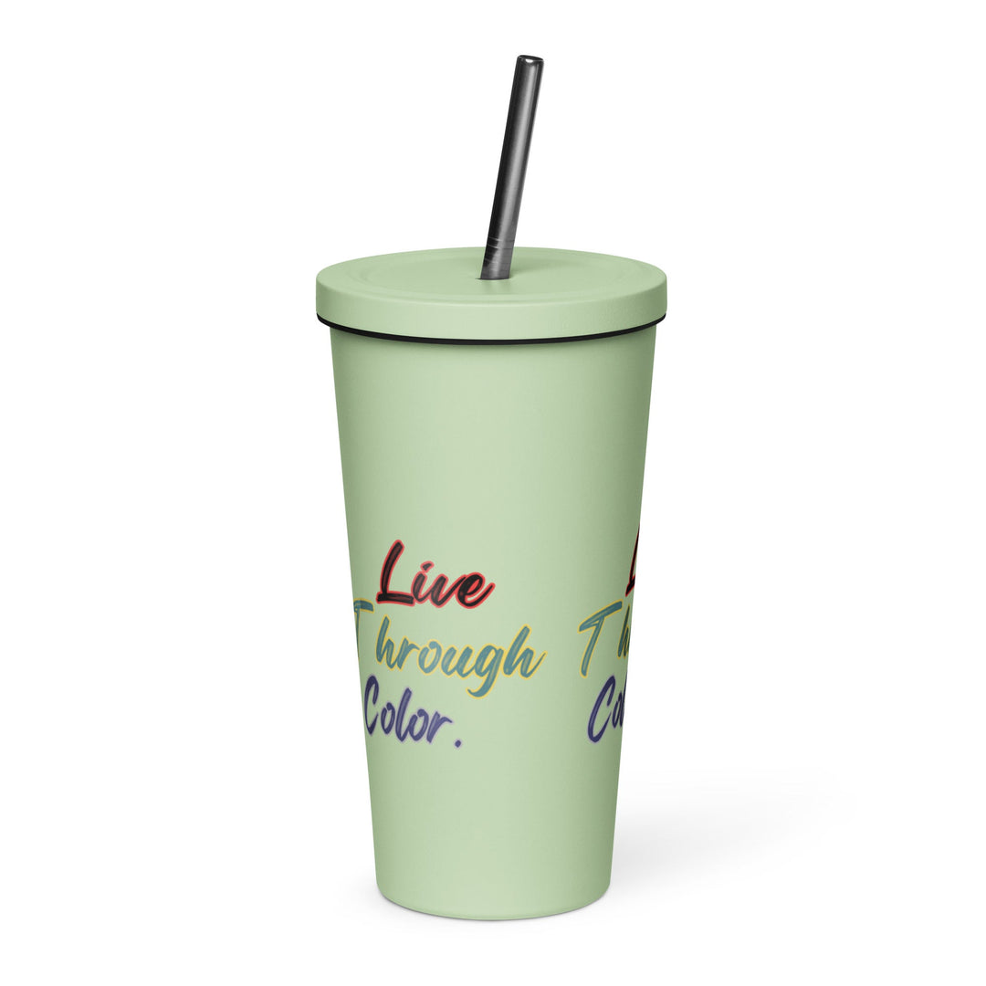 Insulated tumbler with a straw - Polendo Design