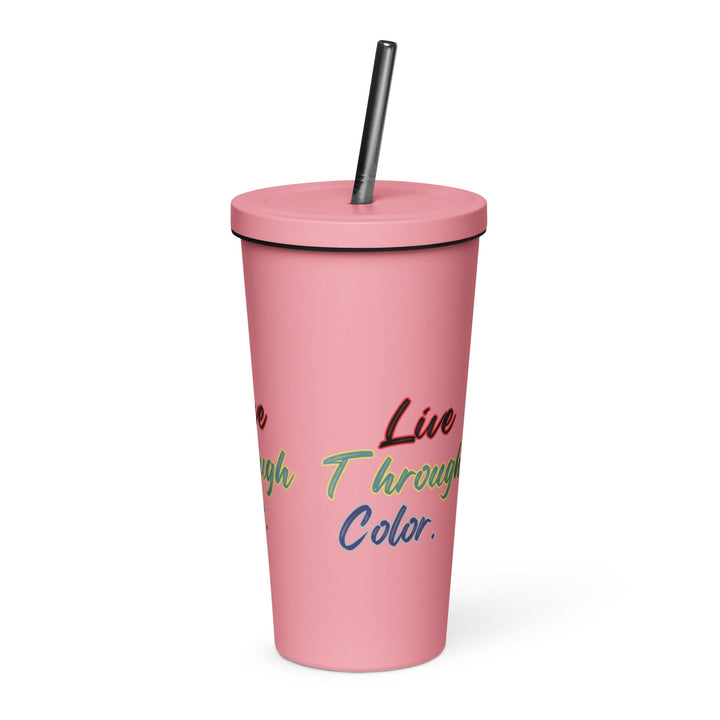 Insulated tumbler with a straw - Polendo Design