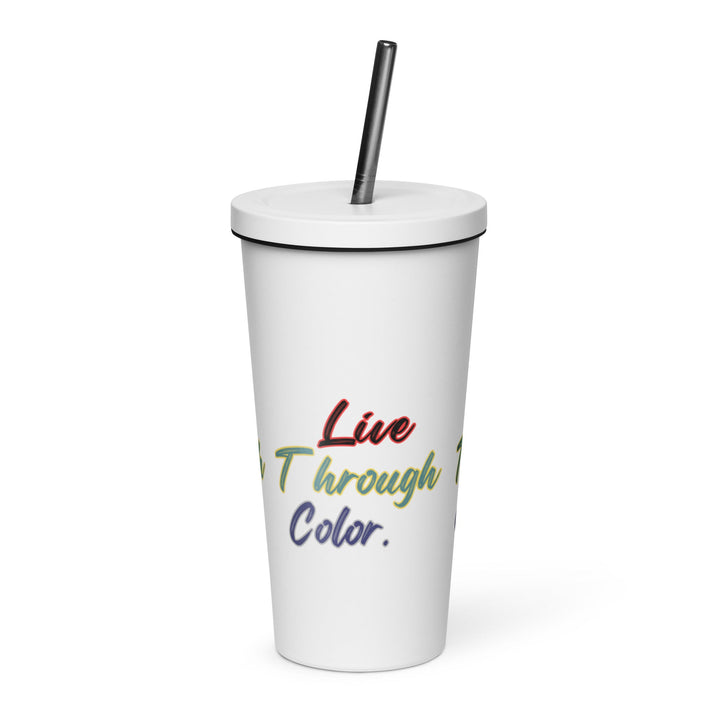 Insulated tumbler with a straw - Polendo Design