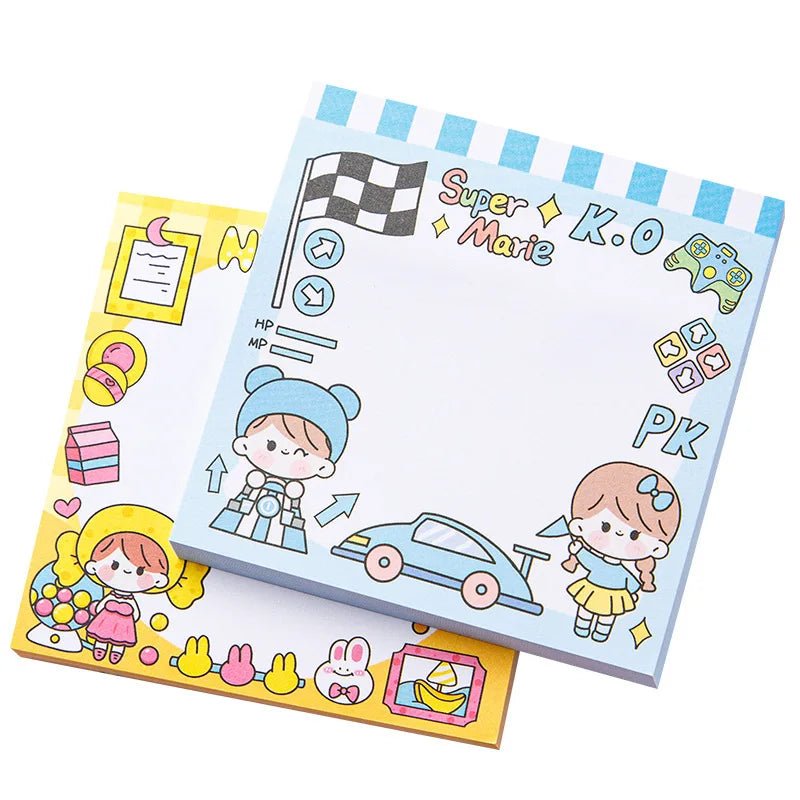 Kawaii INS Girl Sticky Notes – 80 Pages To - Do List & Planner Stickers - Polendo Design