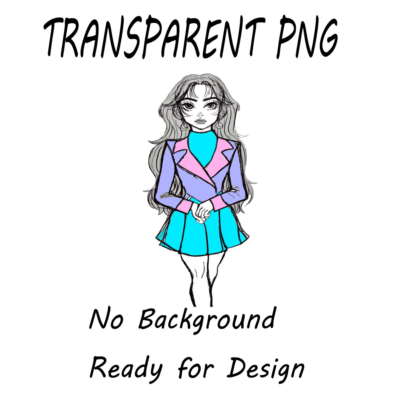 Kim Transparent PNG – Character Design Asset - Polendo Design