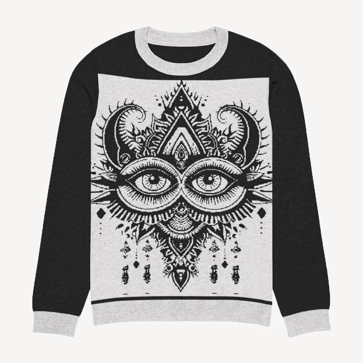 Knitted crew neck sweater - Polendo Design