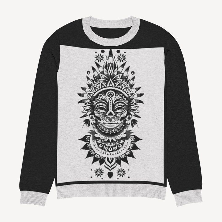 Knitted crew neck sweater - Polendo Design