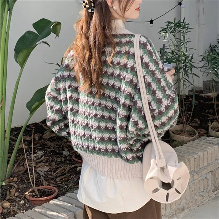 Ladies Crew Neck Oversized Sweater Jumper - Polendo Design