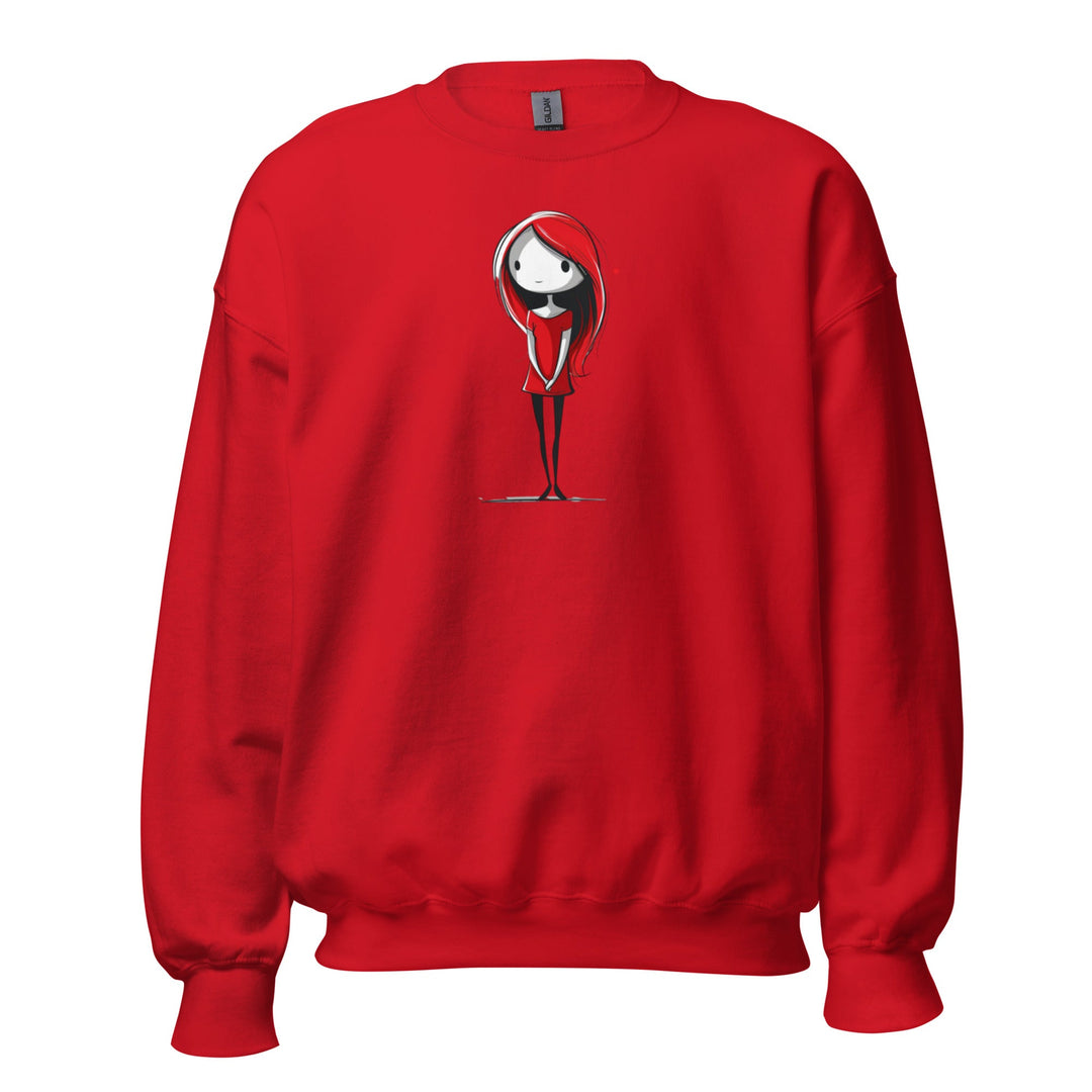 Little Red Heart Unisex Sweatshirt - Polendo Design