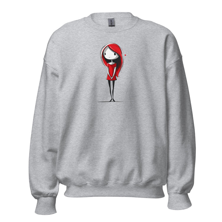 Little Red Heart Unisex Sweatshirt - Polendo Design