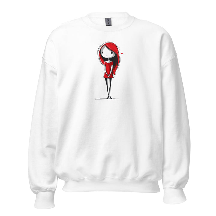 Little Red Heart Unisex Sweatshirt - Polendo Design
