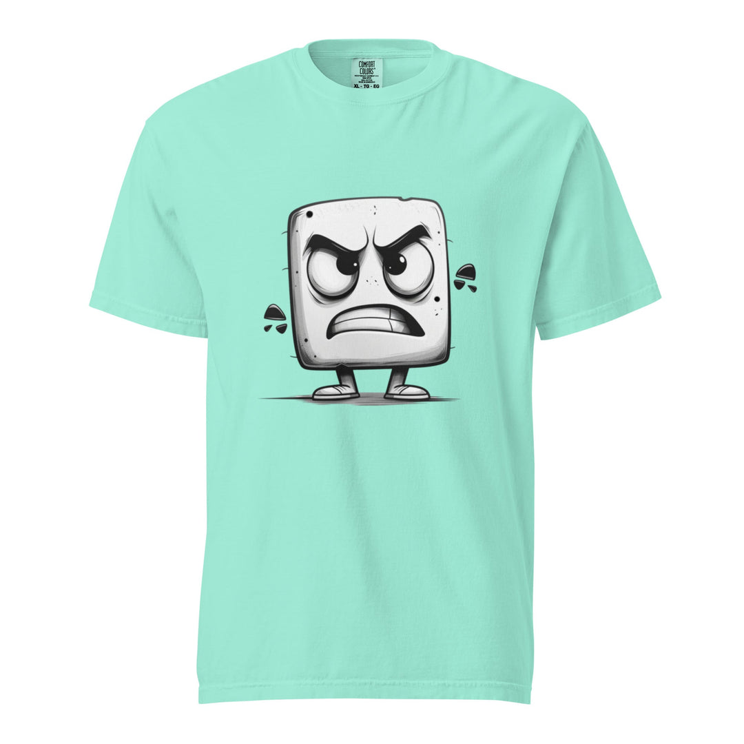 "Livid Little Block" garment-dyed heavyweight t-shirt - Tops & Tees - T-Shirts Polendo Design