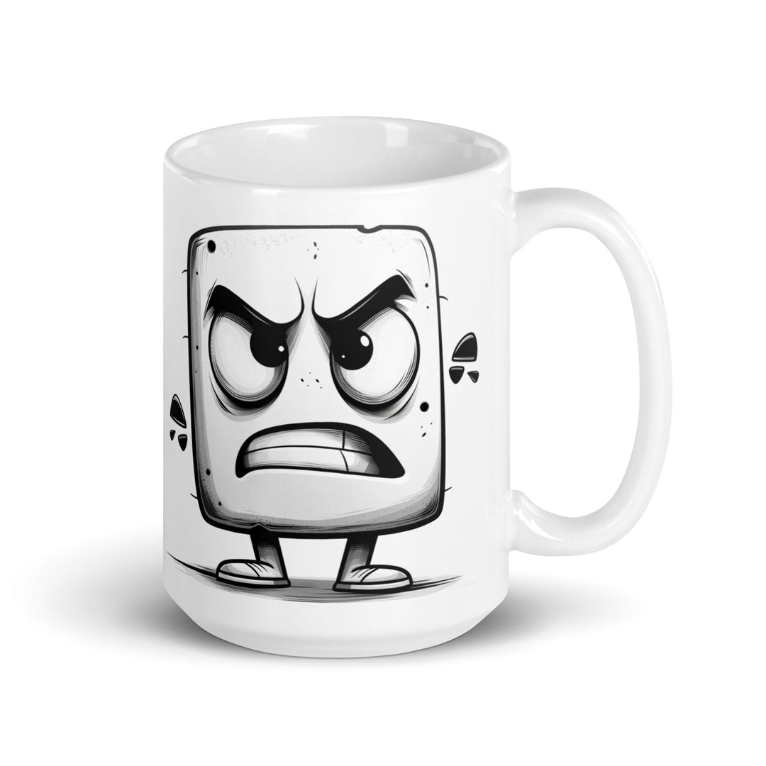 " Livid little Block" White glossy mug - Polendo Design