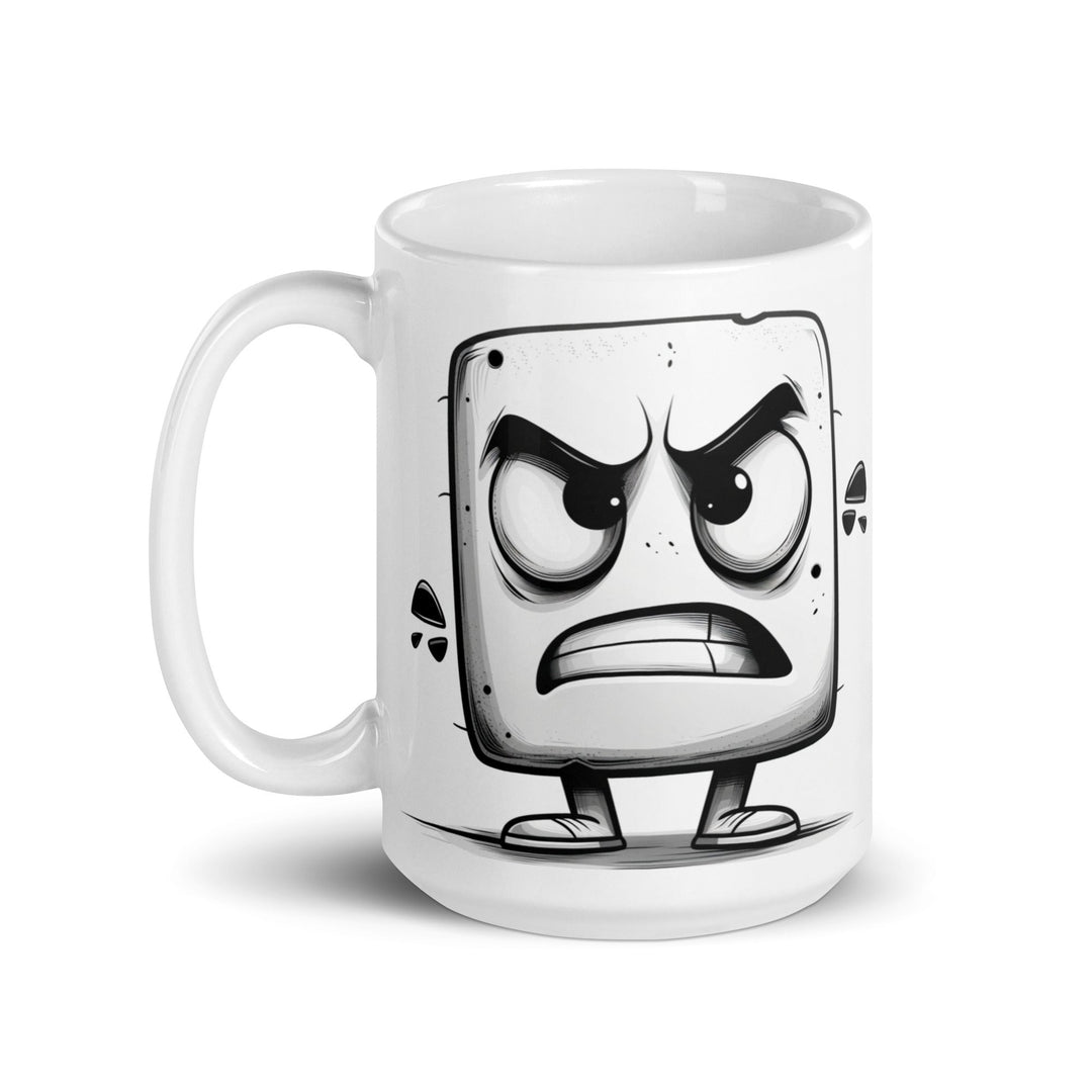 " Livid little Block" White glossy mug - Polendo Design