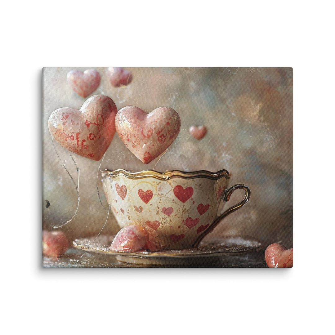 “Love Is Brewing” Canvas - Polendo Design