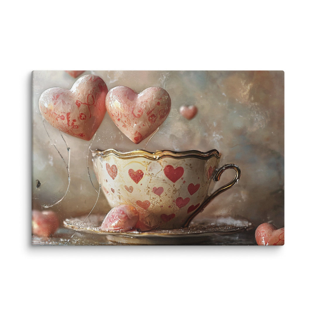 “Love Is Brewing” Canvas - Polendo Design