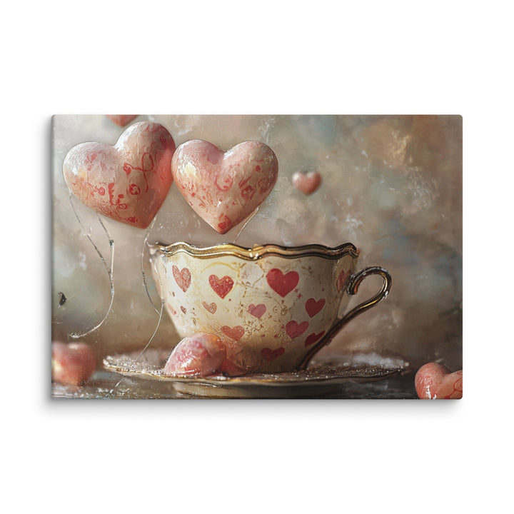 “Love Is Brewing” Canvas - Polendo Design