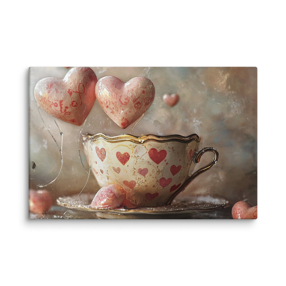 “Love Is Brewing” Canvas - Polendo Design