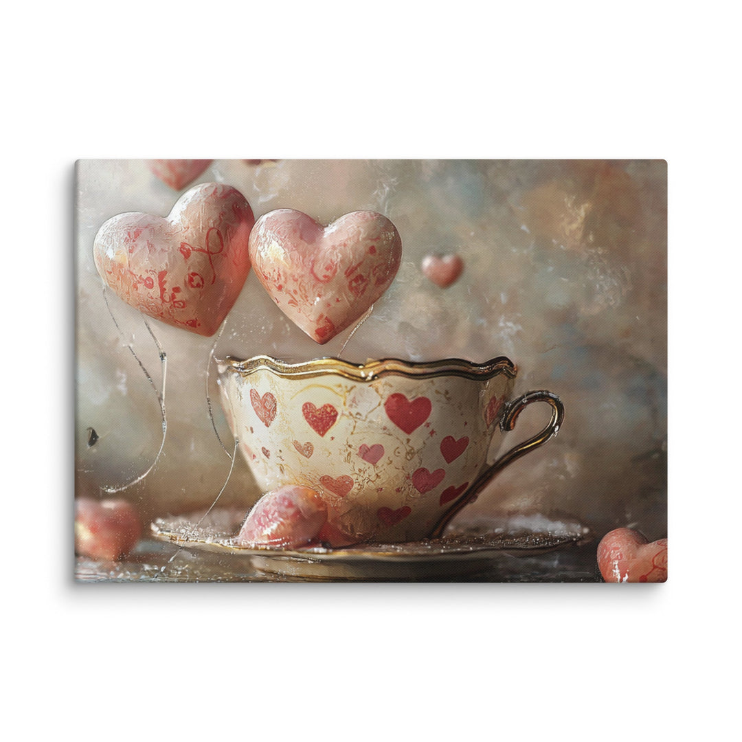 “Love Is Brewing” Canvas - Polendo Design