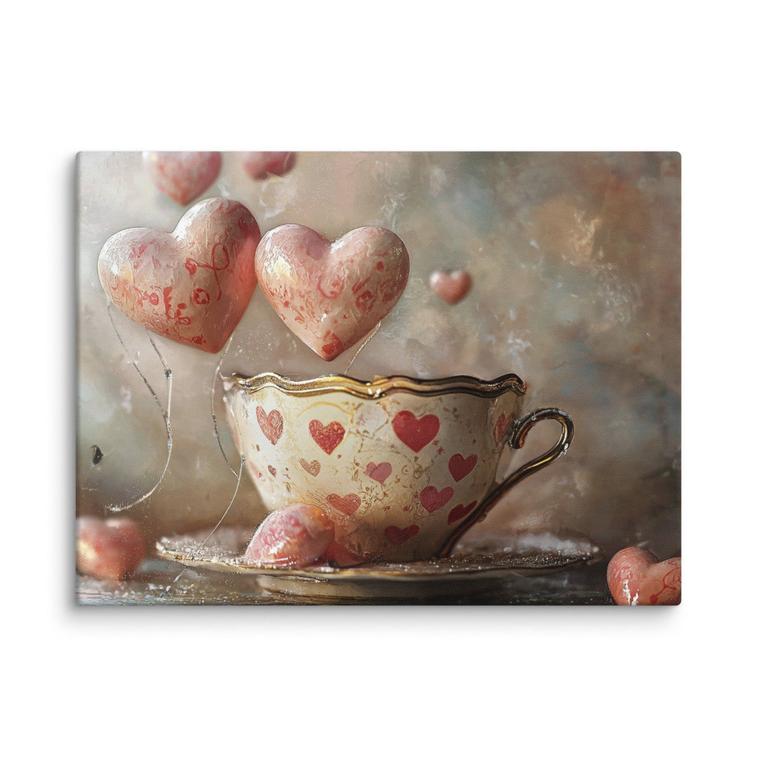 “Love Is Brewing” Canvas - Polendo Design