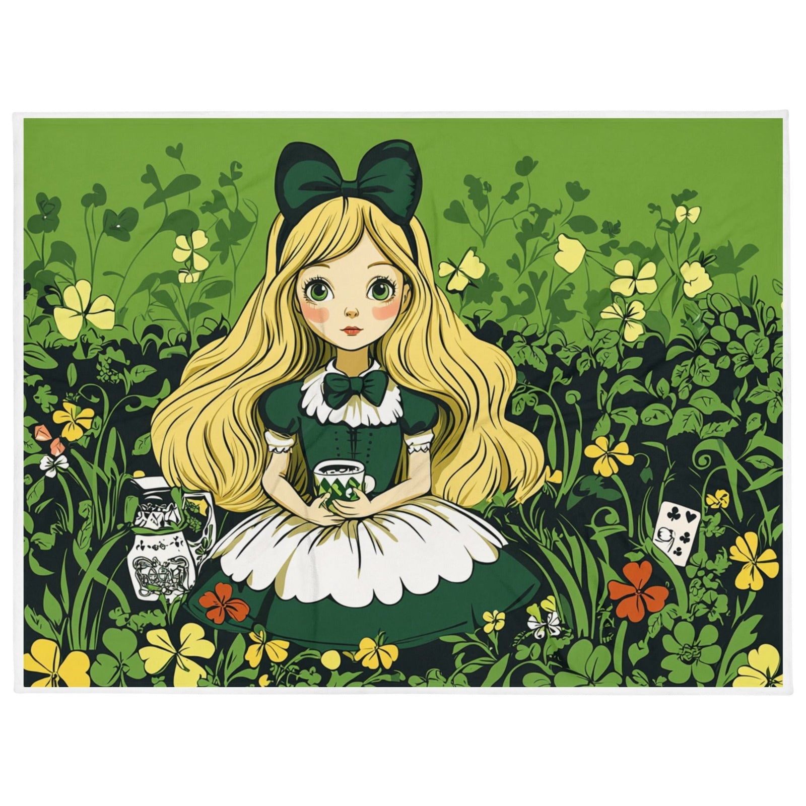 "Lucky girl" Throw Blanket - Polendo Design