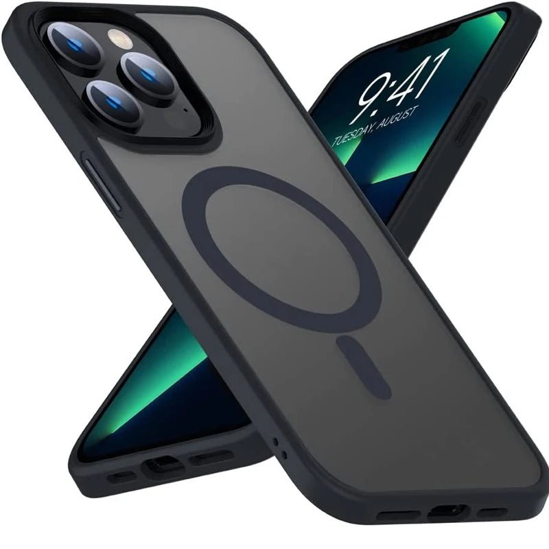 Magnetic Matte Phone Case for iPhone 13 & 14 Series - Polendo Design