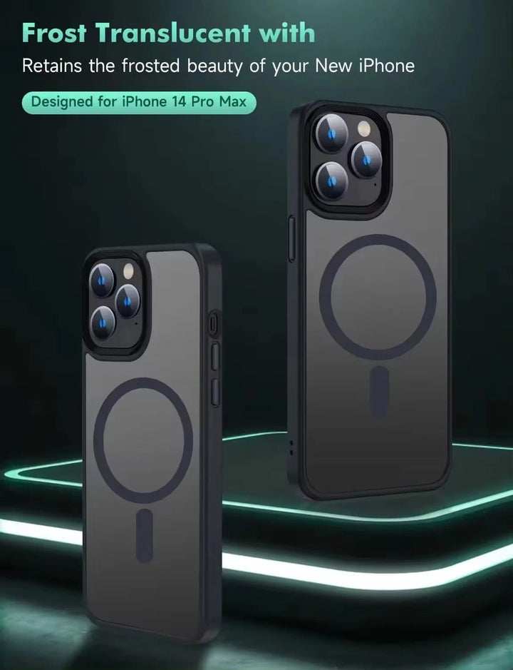 Magnetic Matte Phone Case for iPhone 13 & 14 Series - Polendo Design