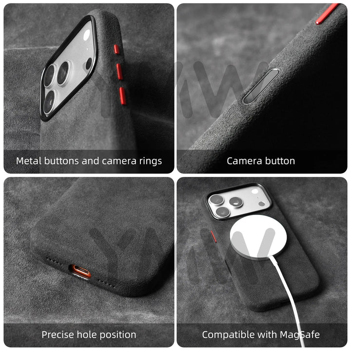 Magnetic Suede Phone Case with Full Coverage Protection - Polendo Design