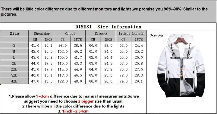 Men Hooded Windbreaker Streetwear Jacket - Polendo Design