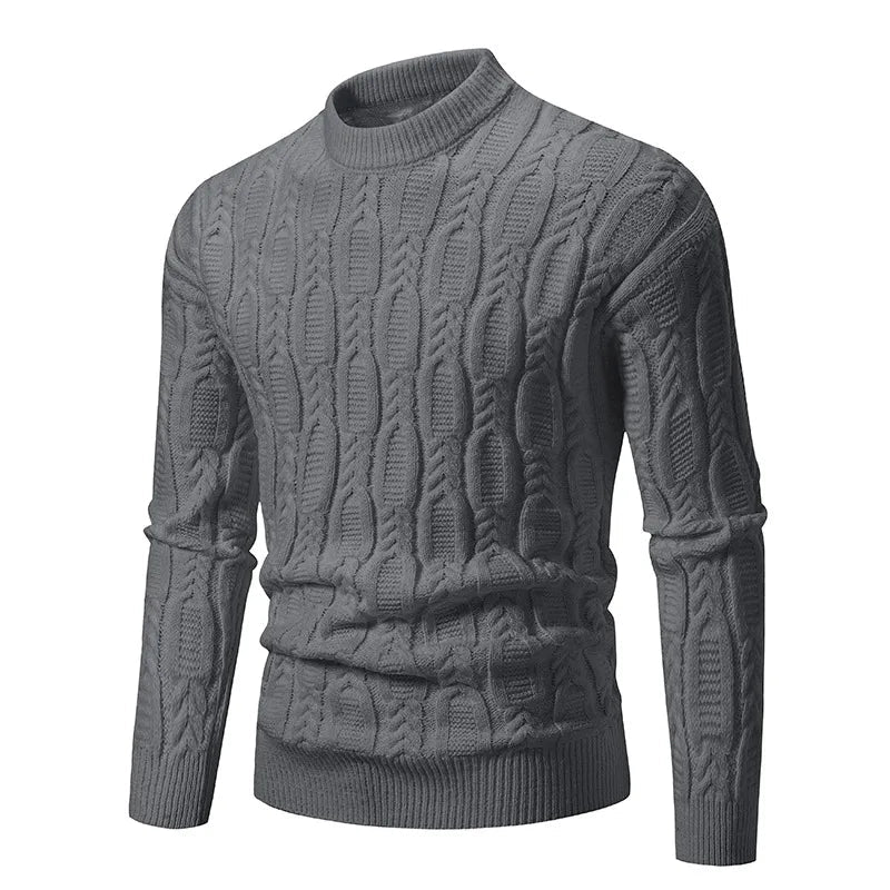Men's Mock Turtleneck Pullover Sweater - Polendo Design