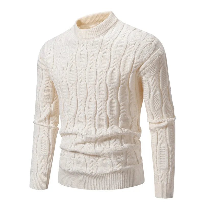 Men's Mock Turtleneck Pullover Sweater - Polendo Design