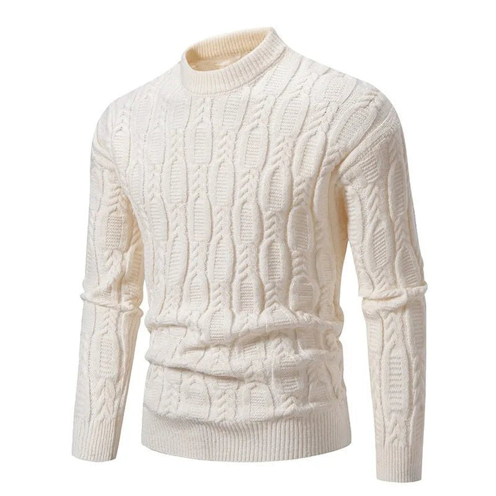 Men's Mock Turtleneck Pullover Sweater - Polendo Design