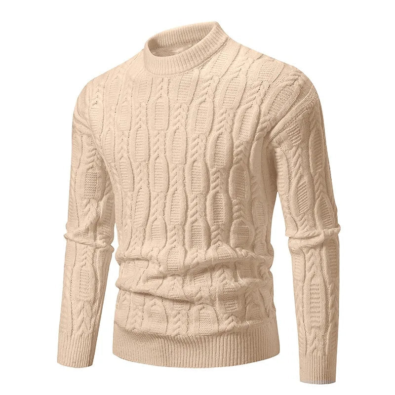 Men's Mock Turtleneck Pullover Sweater - Polendo Design