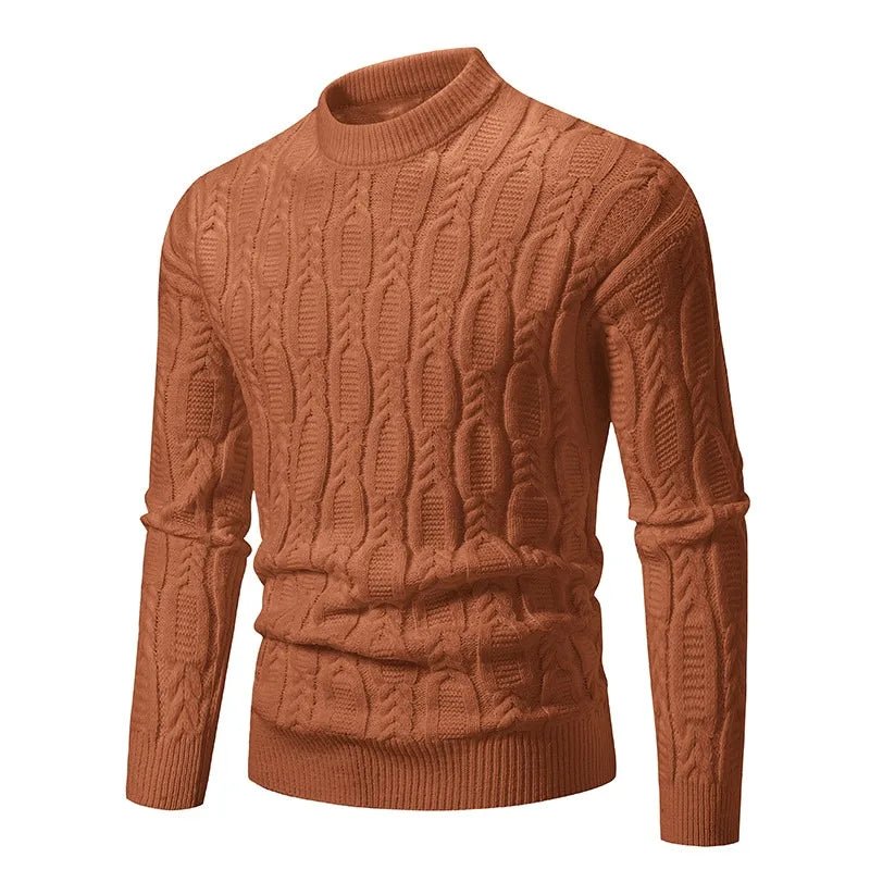 Men's Mock Turtleneck Pullover Sweater - Polendo Design