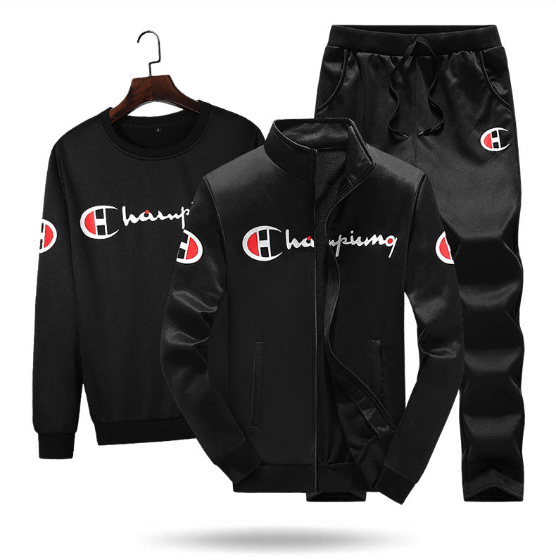 Men's Sweaters Set Cardigan Sweater Coat Sweatshirts Three Set - Polendo Design