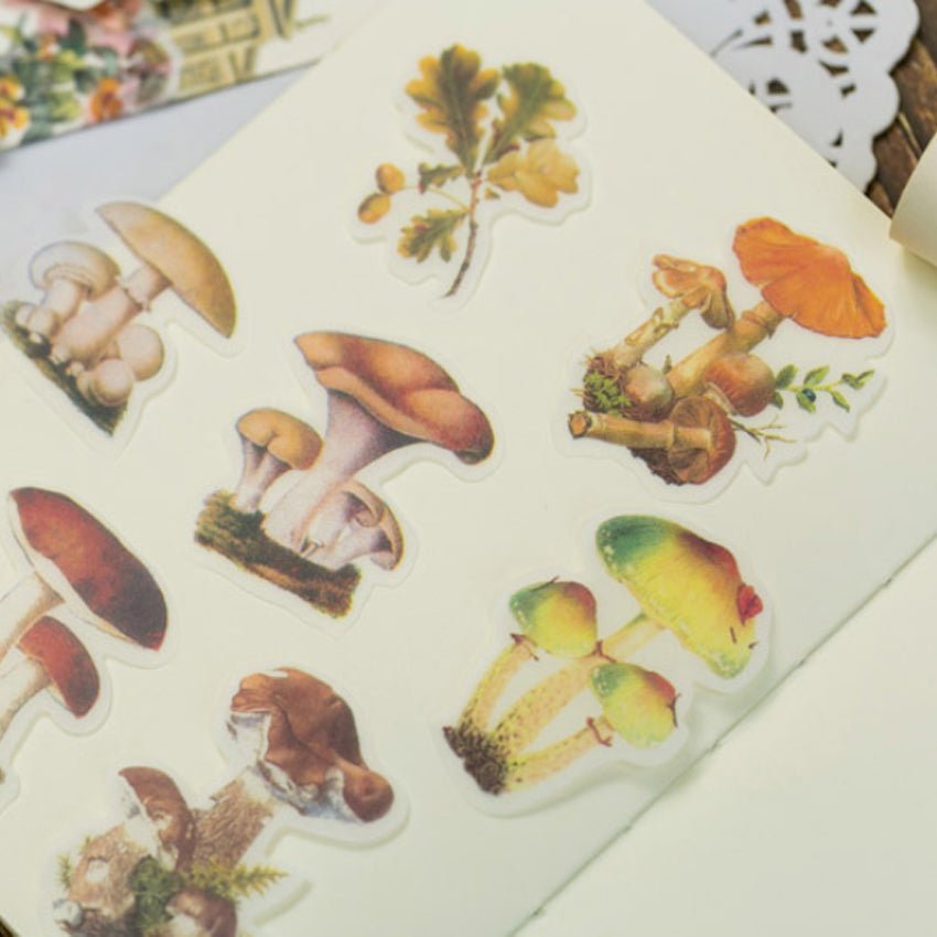 Flower Plants Illustration Stationery Stickers - Polendo Design