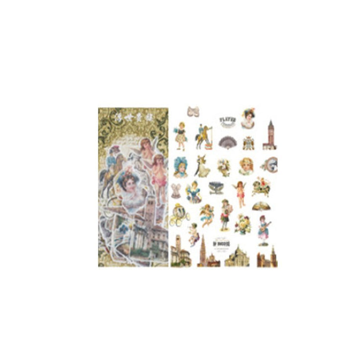 Flower Plants Illustration Stationery Stickers - Polendo Design