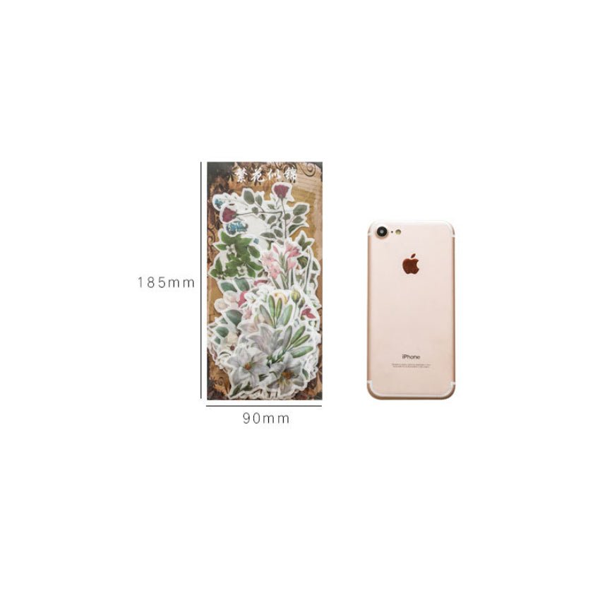 Flower Plants Illustration Stationery Stickers - Polendo Design