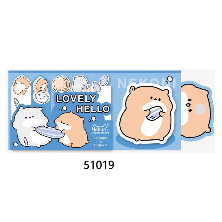 Novelty Hamster Pig Panda Memo Sticky Pad - Polendo Design