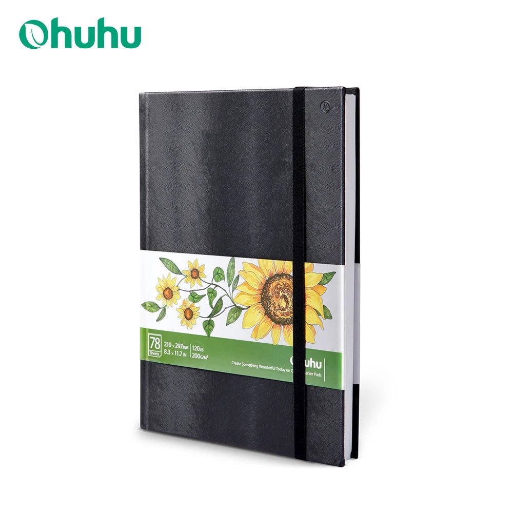 Ohuhu Marker Pad Sketchbook – Hard Cover Art Notebook - Polendo Design ohuhu marker pad sketchbook